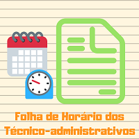 Folha de Horário dos Técnico administrativos ícone